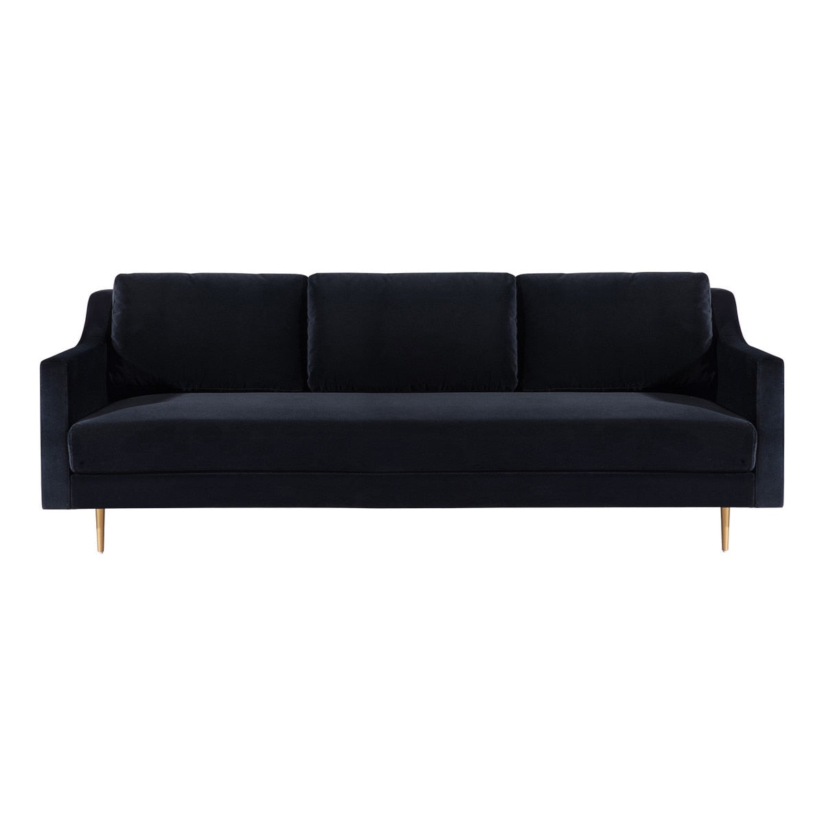 Milan Black Velvet Sofa Model: TOV-L4112