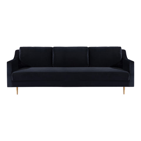 Milan Black Velvet Sofa Model: TOV-L4112