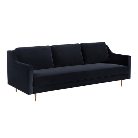 Milan Black Velvet Sofa Model: TOV-L4112