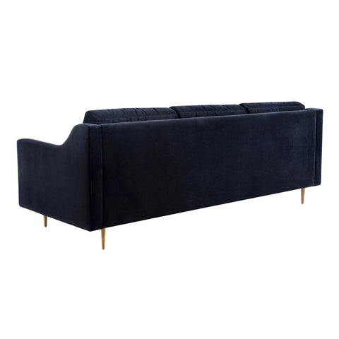 Milan Black Velvet Sofa Model: TOV-L4112