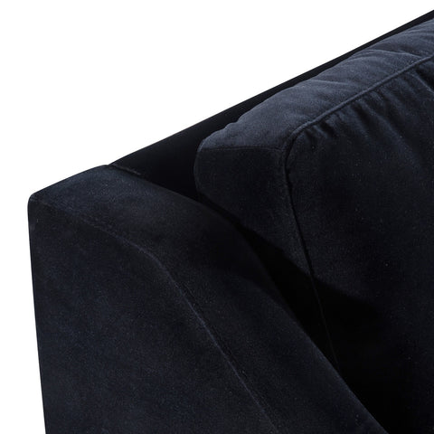 Milan Black Velvet Sofa Model: TOV-L4112