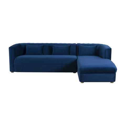 Callie Navy Velvet Sectional - RAF Model: TOV-L44160-L44162