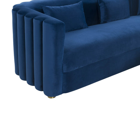 Callie Navy Velvet Sectional - RAF Model: TOV-L44160-L44162