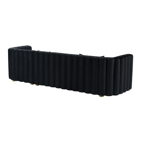 Callie Black Velvet Sectional - RAF Model: TOV-L44164-L44166
