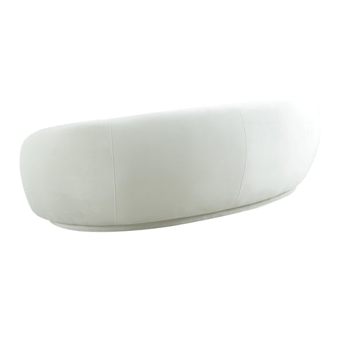 Kendall Cream Velvet Sofa Model: TOV-L44178