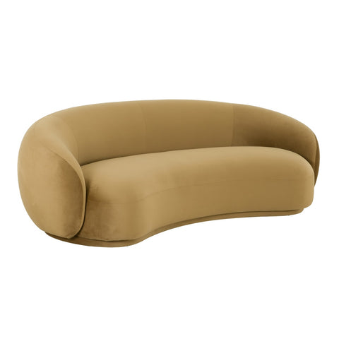 Kendall Cognac Velvet Sofa Model: TOV-L44181