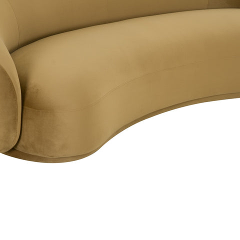 Kendall Cognac Velvet Sofa Model: TOV-L44181