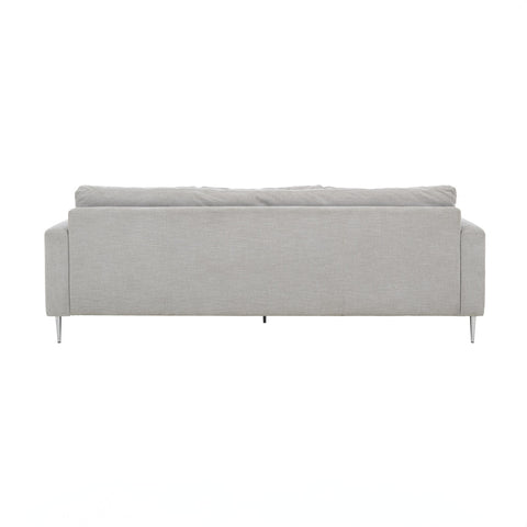 Vari Light Grey Textured Velvet Lounge Sofa Model: TOV-L54243