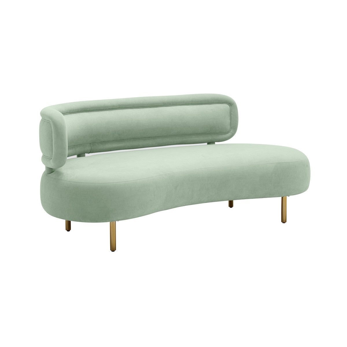 Tischa Mint Green Velvet Sofa Model: TOV-L54317