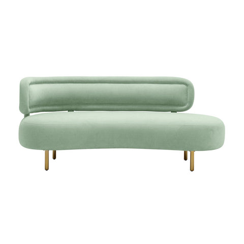 Tischa Mint Green Velvet Sofa Model: TOV-L54317