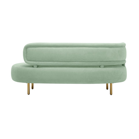 Tischa Mint Green Velvet Sofa Model: TOV-L54317