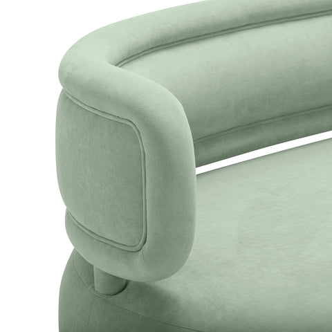 Tischa Mint Green Velvet Sofa Model: TOV-L54317