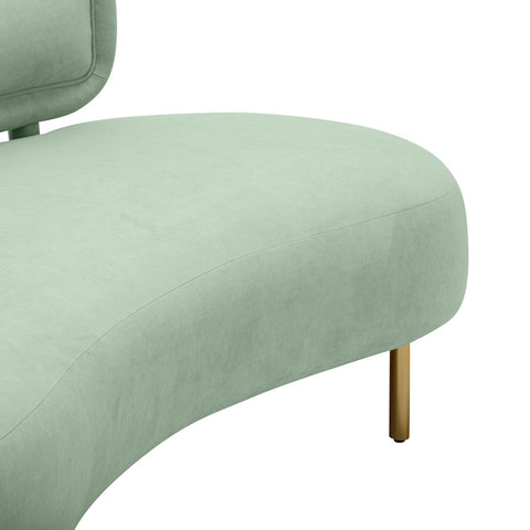 Tischa Mint Green Velvet Sofa Model: TOV-L54317