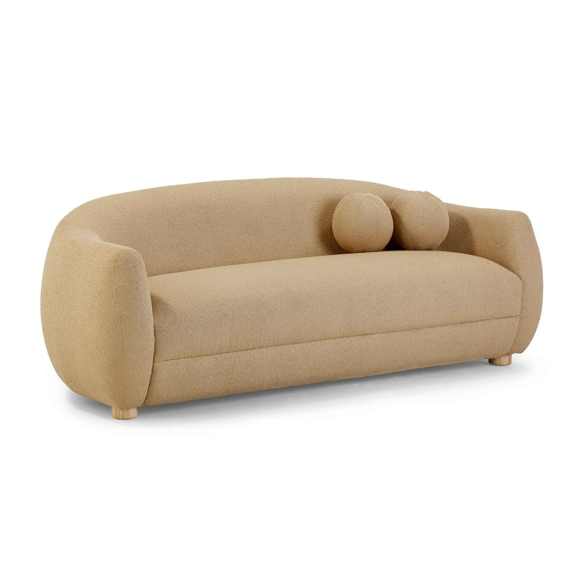 Judy Honey Boucle Sofa Model: TOV-L54364