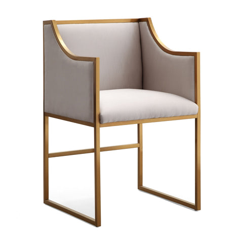Atara Cream Velvet Gold Chair Model: TOV-L6122