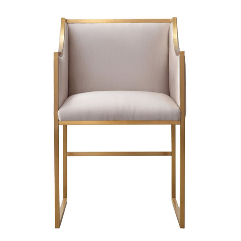Atara Cream Velvet Gold Chair Model: TOV-L6122