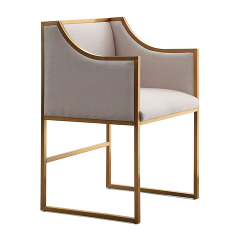 Atara Cream Velvet Gold Chair Model: TOV-L6122