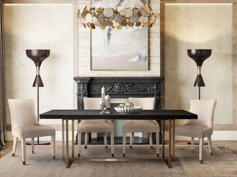 Mason Black 79" Rectangular Dining Table Model: TOV-L6138