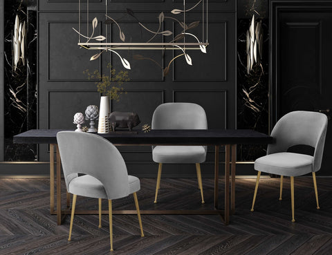 Mason Black 79" Rectangular Dining Table Model: TOV-L6138