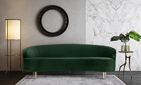 Baila Forest Green Velvet Sofa Model: TOV-L6294