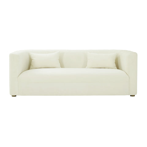 Callie Cream Velvet Sofa Model: TOV-L68108