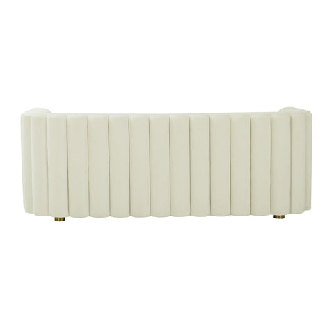 Callie Cream Velvet Sofa Model: TOV-L68108