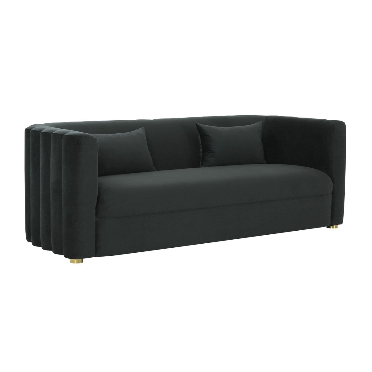 Callie Black Velvet Sofa Model: TOV-L68109