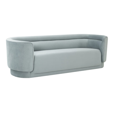 Macie Sea Blue Velvet Sofa Model: TOV-L68115