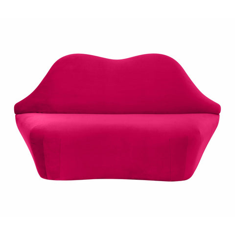 Lips Pink Velvet Settee Model: TOV-L68195