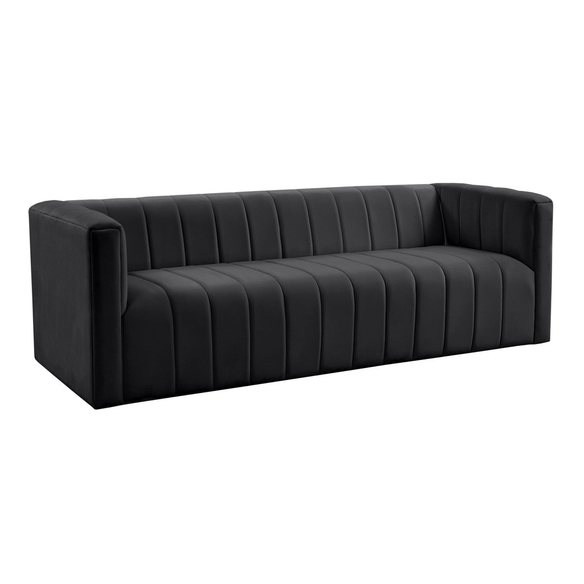 Norah Black Velvet Sofa Model: TOV-L68228