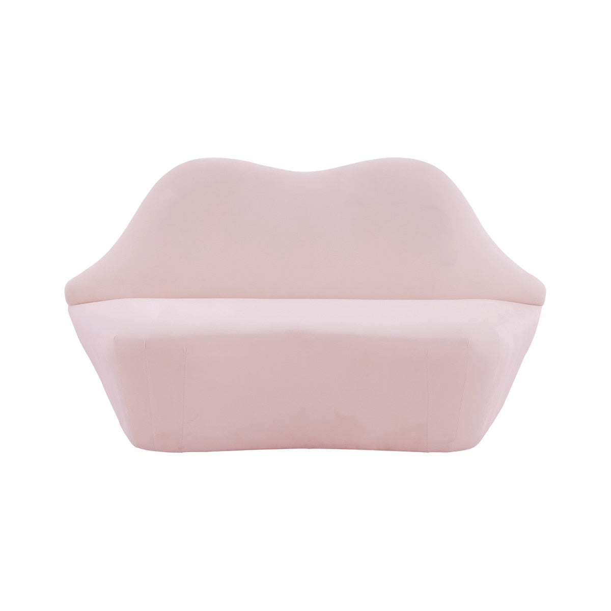 Lips Blush Velvet Settee Model: TOV-L68340