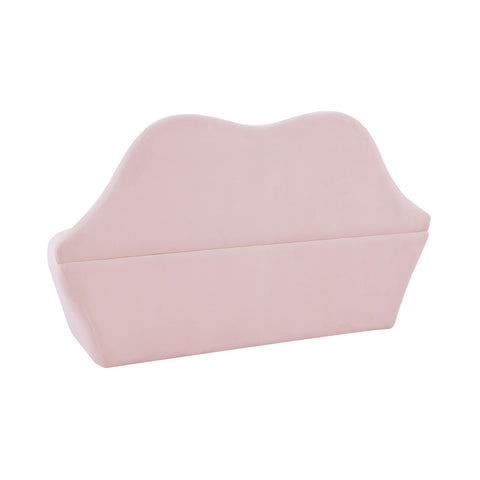 Lips Blush Velvet Settee Model: TOV-L68340