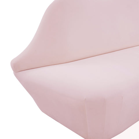 Lips Blush Velvet Settee Model: TOV-L68340