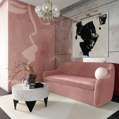 Cellia Mauve Velvet Loveseat Model: TOV-L68390