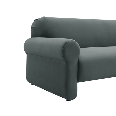 Keelee Grey 84" Velvet Sofa Model: TOV-L68438