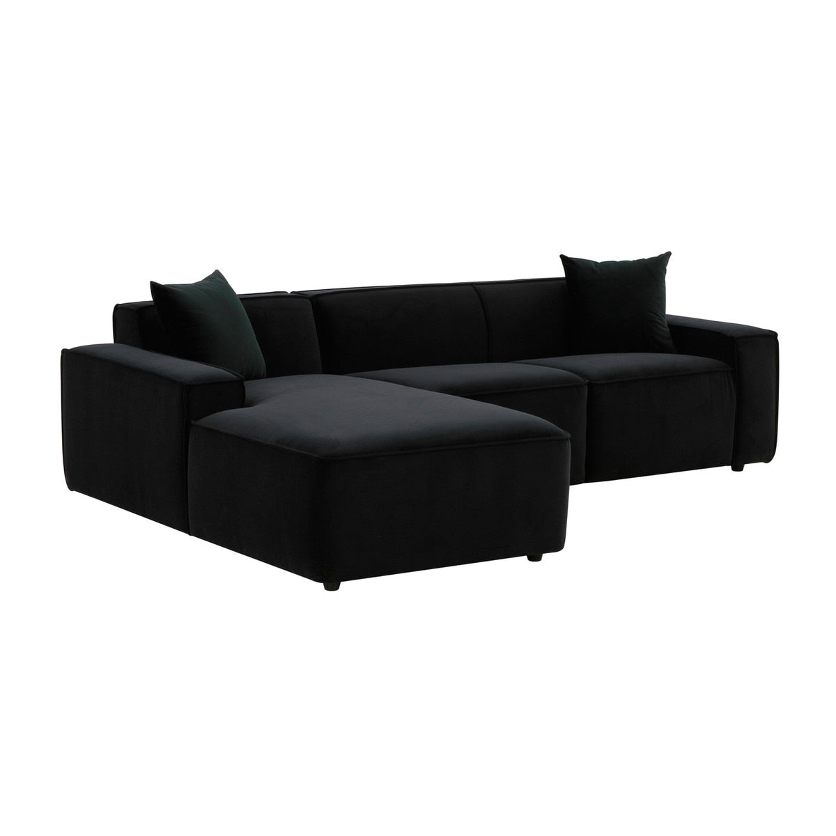 Olafur Black Velvet Sectional - LAF Model: TOV-L68452-L68456