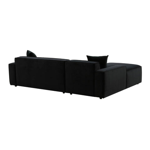 Olafur Black Velvet Sectional - LAF Model: TOV-L68452-L68456