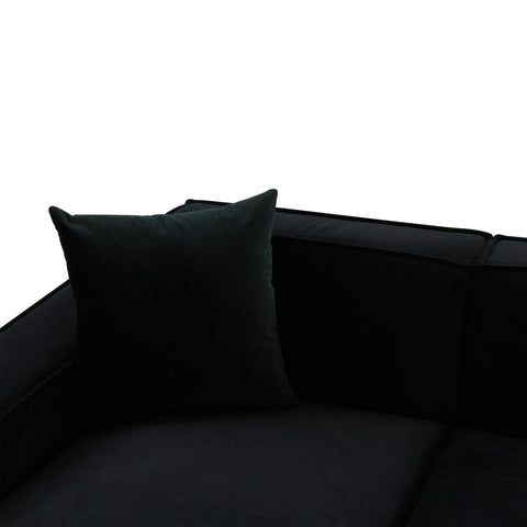 Olafur Black Velvet Sectional - LAF Model: TOV-L68452-L68456