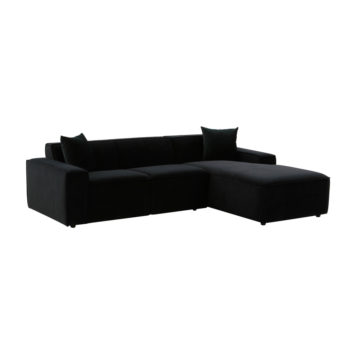 Olafur Black Velvet Sectional - RAF Model: TOV-L68453-L68457