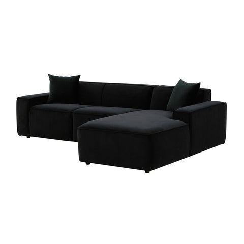 Olafur Black Velvet Sectional - RAF Model: TOV-L68453-L68457
