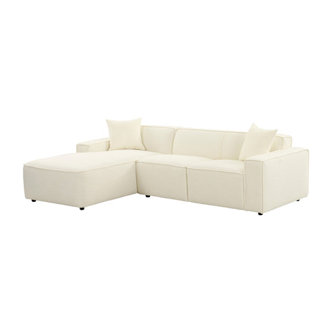 Olafur Cream Linen Sectional - LAF Model: TOV-L68454-L68458