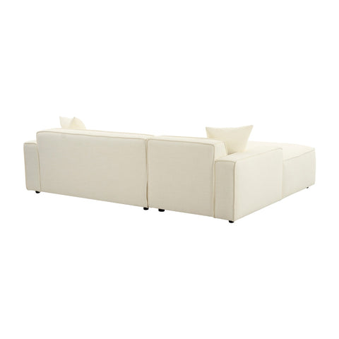 Olafur Cream Linen Sectional - LAF Model: TOV-L68454-L68458