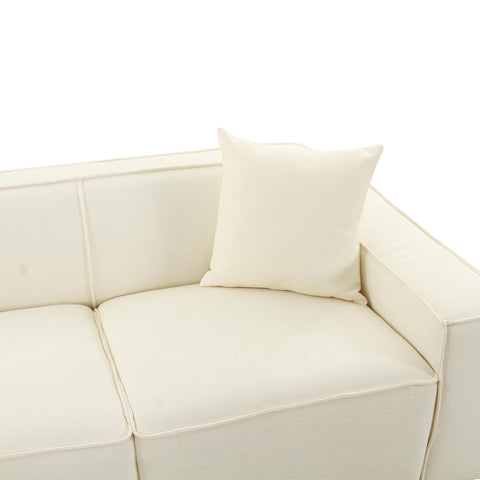 Olafur Cream Linen Sectional - LAF Model: TOV-L68454-L68458
