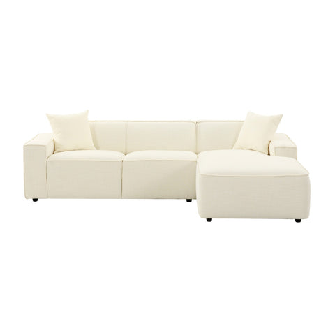Olafur Cream Linen Sectional - RAF Model: TOV-L68455-L68459