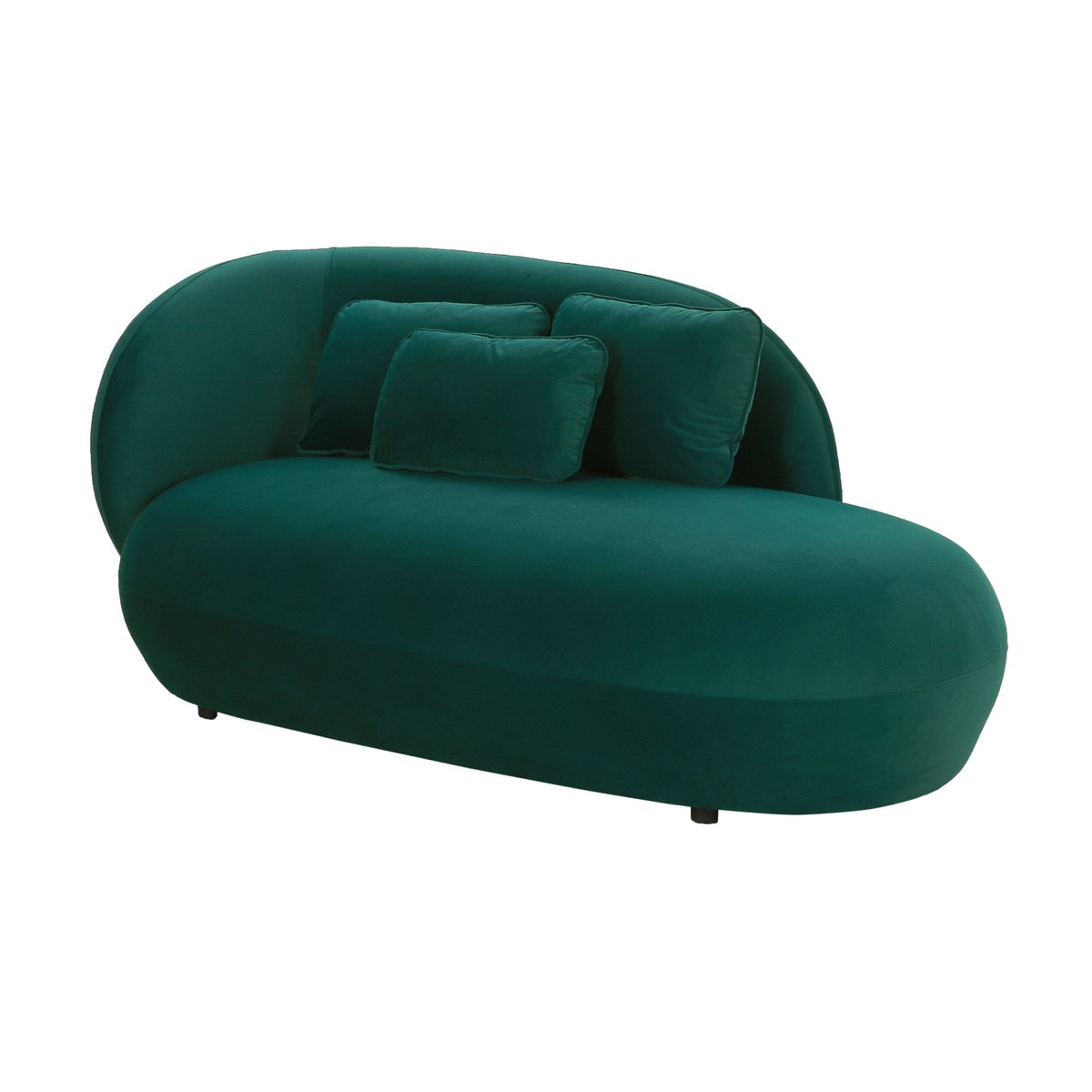Galet Green Velvet Chaise Model: TOV-L68546