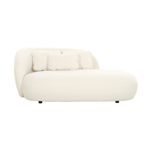 Galet Cream Velvet Chaise Model: TOV-L68547