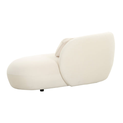 Galet Cream Velvet Chaise Model: TOV-L68547