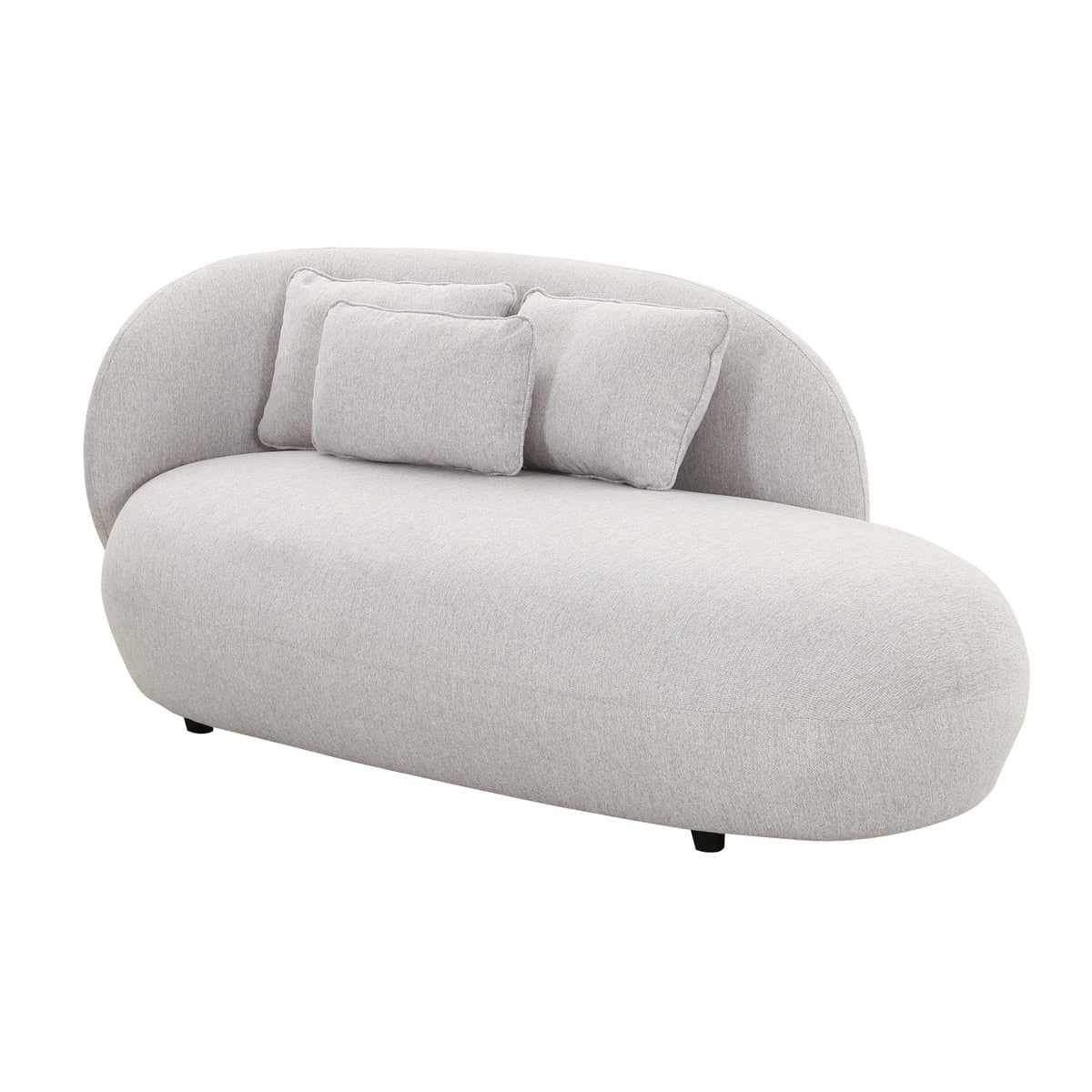 Galet Grey Velvet Chaise Model: TOV-L68548