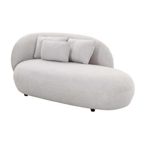 Galet Grey Velvet Chaise Model: TOV-L68548