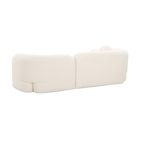 Amelie Cream Faux Fur Sofa Model: TOV-L68581